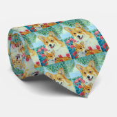 Pembroke Welsh Corgi Stropdas (Opgerold)