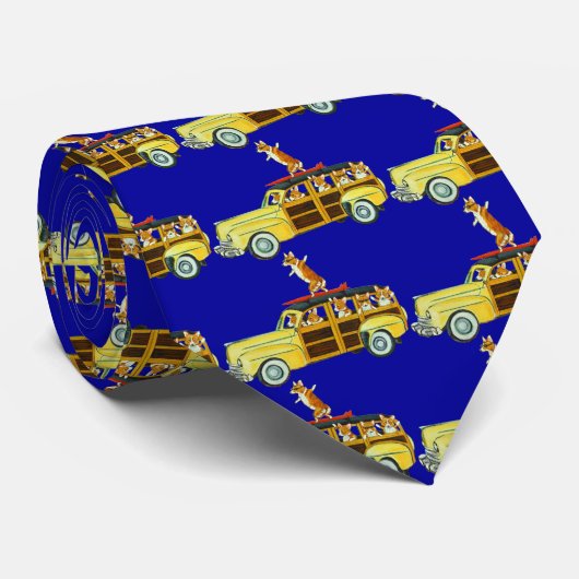 Pembroke Welsh Corgi Stropdassen (Opgerold)