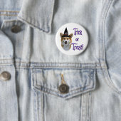 Pembroke Welsh Corgi Trick Ronde Button 5,7 Cm (In situ)
