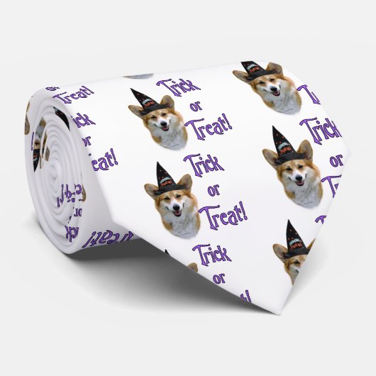 Pembroke Welsh Corgi Trick Stropdas (Opgerold)