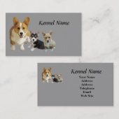 Pembroke Welsh Corgi Trio Visitekaartje (Voorkant / Achterkant)