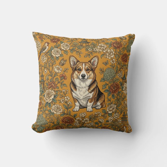 Pembroke Welsh Corgi Tuinkussen Kussen (Voorkant)
