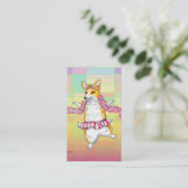 Pembroke Welsh Corgi Tutu Visitekaartjes (Staand voorkant)