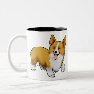Pembroke Welsh Corgi Tweekleurige Koffiemok