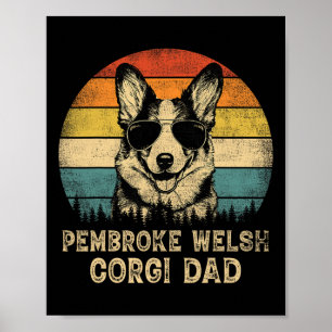 Pembroke Welsh Corgi Vader Hondenliefhebbers Vader Poster