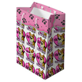 Pembroke Welsh Corgi Valentijnsdag Medium Cadeauzakje