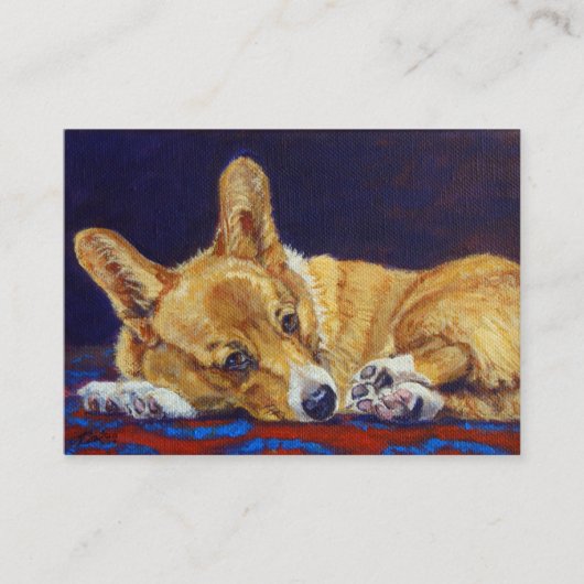 Pembroke Welsh Corgi Visitekaartjes (Voorkant)