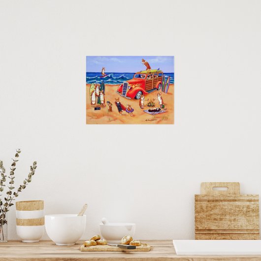 Pembroke Welsh Corgi Wall Print (Keuken)