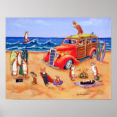 Pembroke Welsh Corgi Wall Print (Voorkant)