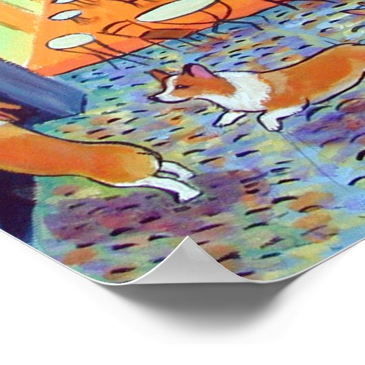 Pembroke Welsh Corgi Wall Print (Hoek)