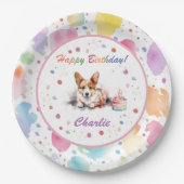 Pembroke Welsh Corgi Waterverf Papier Bord (Voorkant)