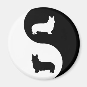 Pembroke Welsh Corgi Yin Yang Magneet