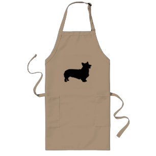 Pembroke Welsh Corgi (zwart) Lang Schort