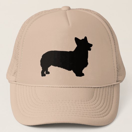 Pembroke Welsh Corgi (zwart) Trucker Pet (Voorkant)