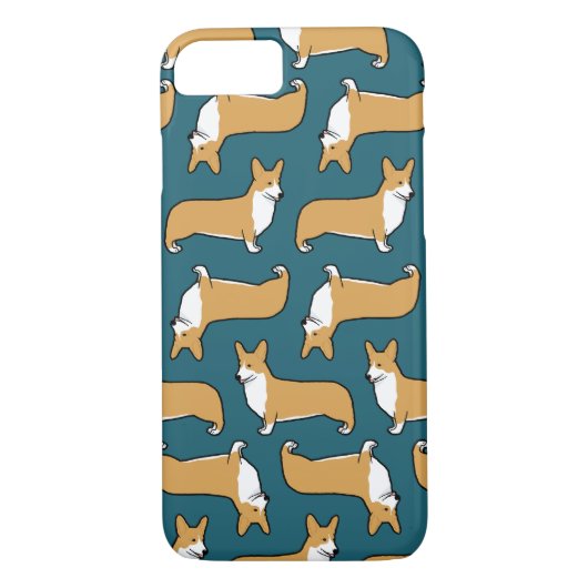 Pembroke Welsh Corgis Pattern Case-Mate iPhone Case (Achterkant)