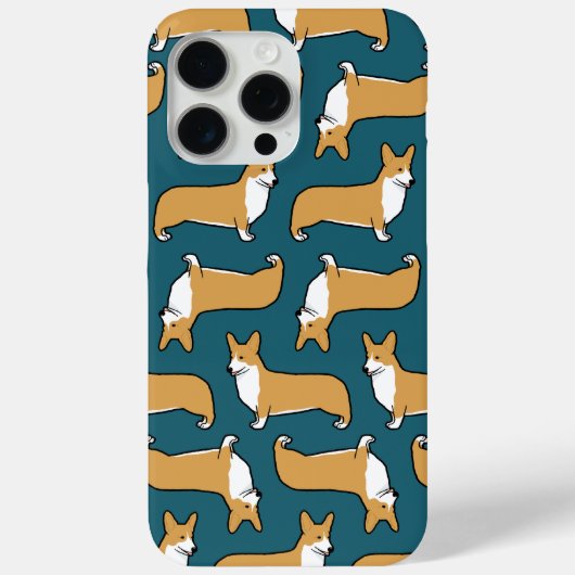 Pembroke Welsh Corgis Pattern | Cute Hondenliefheb Case-Mate iPhone Case (Achterkant)