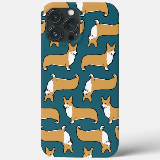 Pembroke Welsh Corgis Pattern | Cute Hondenliefheb Case-Mate iPhone Case (Achterkant)