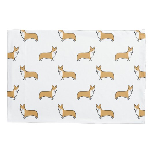 Pembroke Welsh Corgis Pattern Kussensloop (Achterkant)