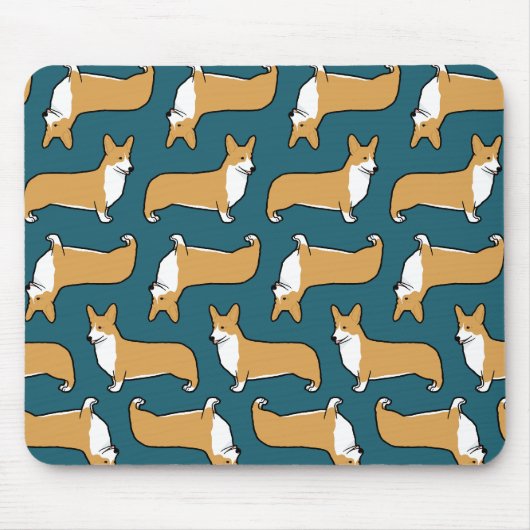 Pembroke Welsh Corgis Pattern Muismat (Voorkant)