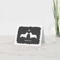 Pembroke Welsh Corgis Wedding Bedankt