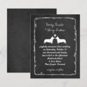 Pembroke Welsh Corgis Wedding Invitation Kaart (Voorkant / Achterkant)