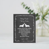 Pembroke Welsh Corgis Wedding Invitation Kaart (Staand voorkant)