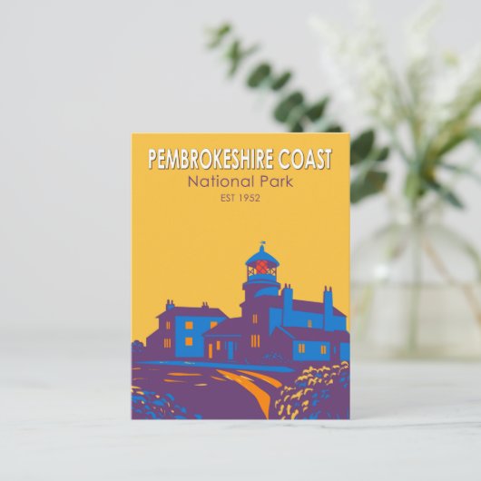 Pembrokeshire Coast National Park Lighthouse Briefkaart (Staand voorkant)
