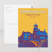 Pembrokeshire Coast National Park Lighthouse Briefkaart (Voorkant / Achterkant)