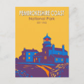 Pembrokeshire Coast National Park Lighthouse Briefkaart (Voorkant)