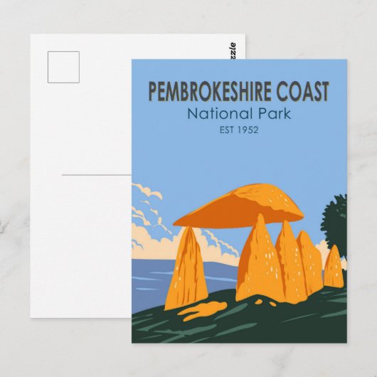 Pembrokeshire Coast National Park Pentre Ifan Briefkaart (Voorkant / Achterkant)