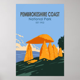 Pembrokeshire Coast National Park Pentre Ifan Poster