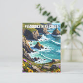 Pembrokeshire Coast National Park, Wales Briefkaart (Staand voorkant)