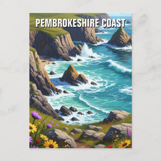 Pembrokeshire Coast National Park, Wales Briefkaart (Voorkant)