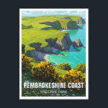 Pembrokeshire Coast National Park Wales Reizen Briefkaart<br><div class="desc">Pembrokeshire Coast National Park, gelegen in het zuidwesten van Wales, is het enige nationale park in het Verenigd Koninkrijk dat voornamelijk gericht is op de kust. Het strekt zich uit over meer dan 180 mijl van ruige kliffen, gouden stranden en verborgen baaien en biedt een aantal van de meest spectaculaire...</div>