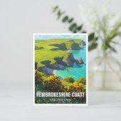 Pembrokeshire Coast National Park Wales Reizen Briefkaart (Staand voorkant)