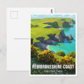 Pembrokeshire Coast National Park Wales Reizen Briefkaart (Voorkant / Achterkant)