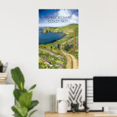 Pembrokeshire Coast Path National Trail Reis Poster (Thuiskantoor)