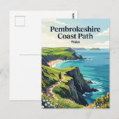 Pembrokeshire Coast Path Wales Briefkaart (Voorkant / Achterkant)