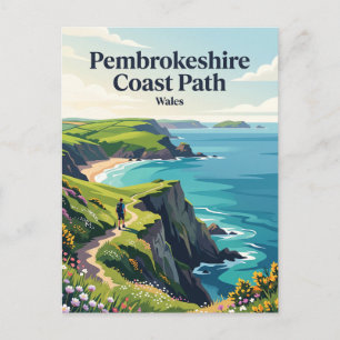 Pembrokeshire Coast Path Wales Briefkaart