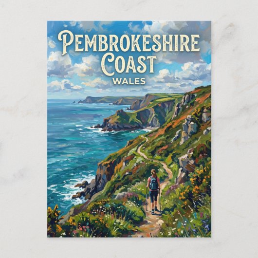 Pembrokeshire Coast Path Wales Briefkaart (Voorkant)