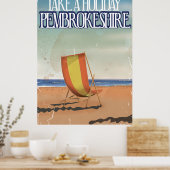 Pembrokeshire, VK Oude Reisposter Poster (Keuken)