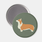 Pembrook Welsh Corgi Magneet (Voorkant / Achterkant)