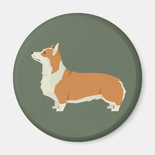 Pembrook Welsh Corgi Magneet (Voorkant)