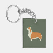 Pembrook Welsh Corgi Sleutelhanger (Voorkant Links)