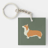 Pembrook Welsh Corgi Sleutelhanger (Voorkant)