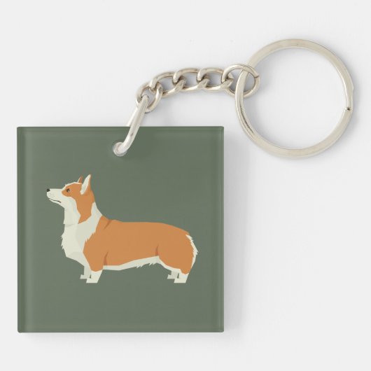 Pembrook Welsh Corgi Sleutelhanger (Achterkant)