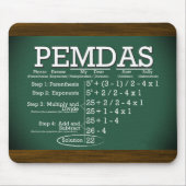PEMDAS Mousepad Muismat (Voorkant)