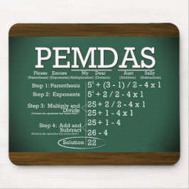 PEMDAS Mousepad Muismat