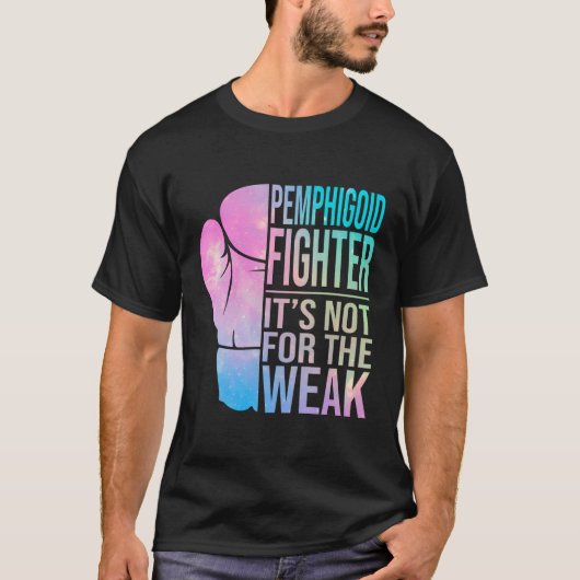 Pemfigoïd Fighter Warrior Pemfigoïd Awareness T-shirt (Voorkant)