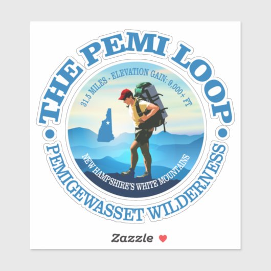 Pemi Loop (Hiker C) Sticker (Vel)